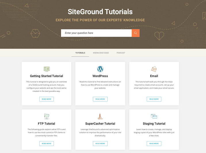 Siteground tutorials wordpress theme.