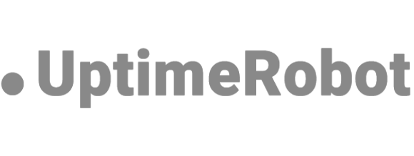 Uptime Robot logo in gray color
